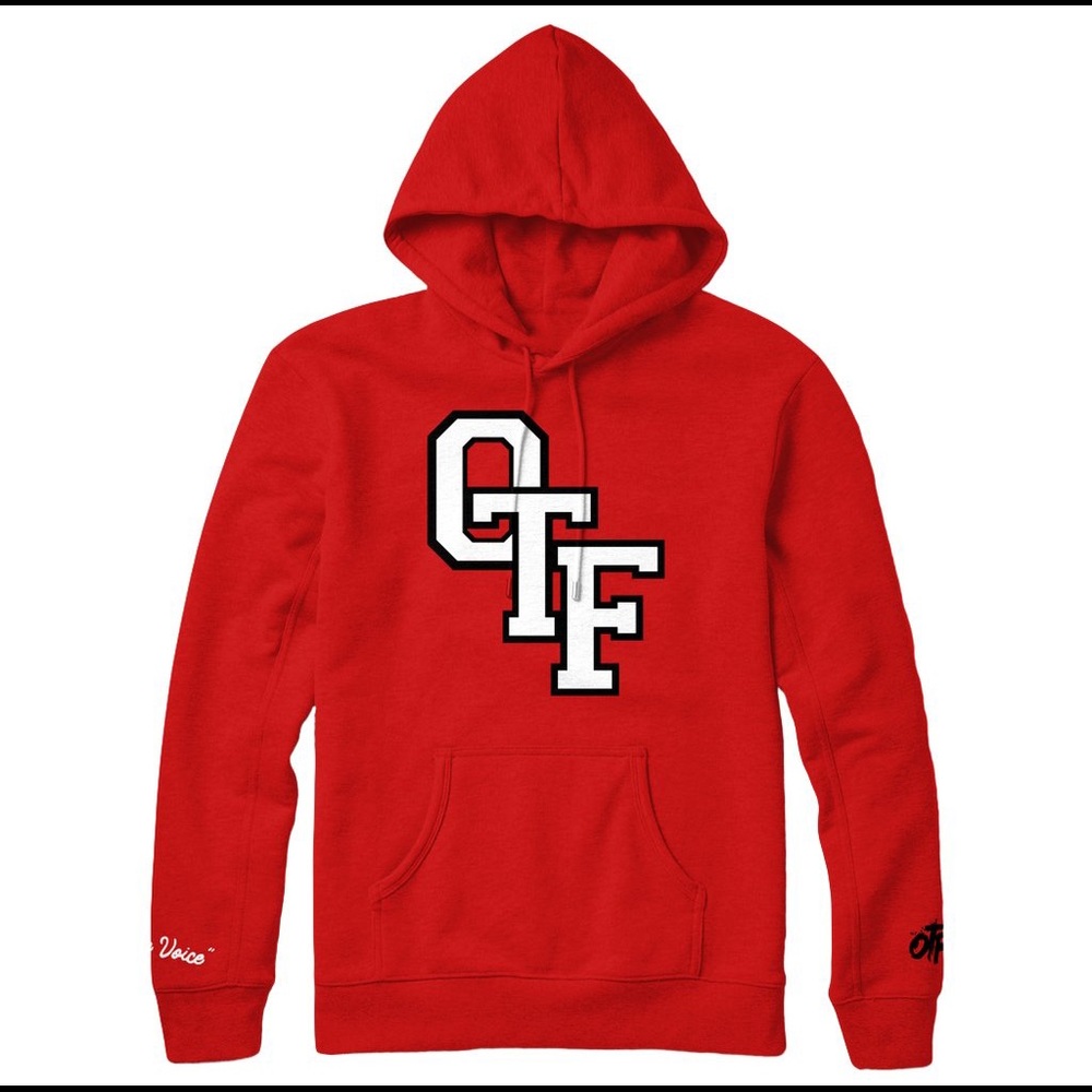 Red OTF Logo Men's Hoodie